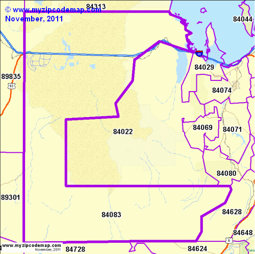 map of 84083