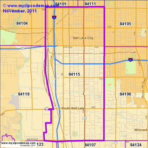 map of 84115