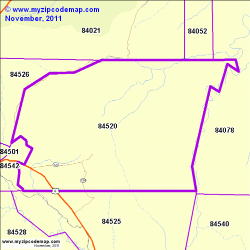map of 84520