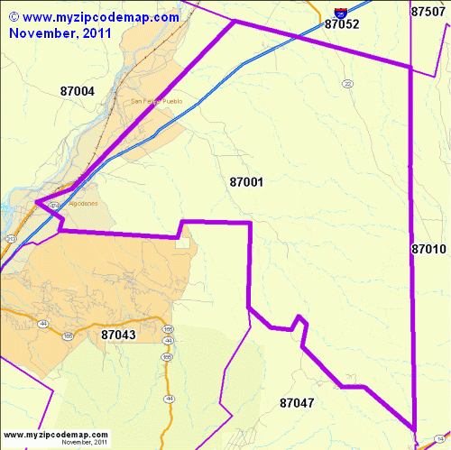 map of 87001