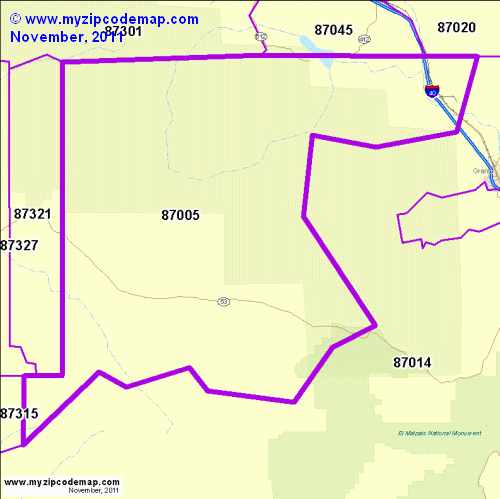 map of 87005