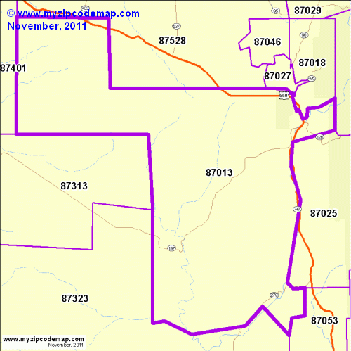 map of 87013