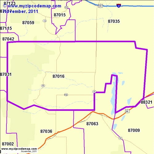 map of 87016