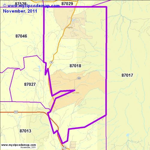 map of 87018