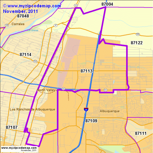 map of 87113