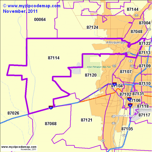 map of 87114