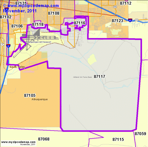 map of 87117