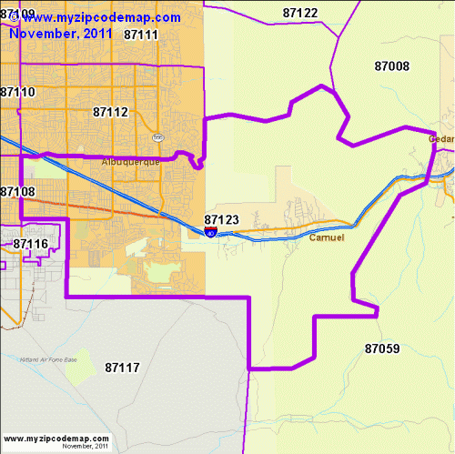 map of 87123