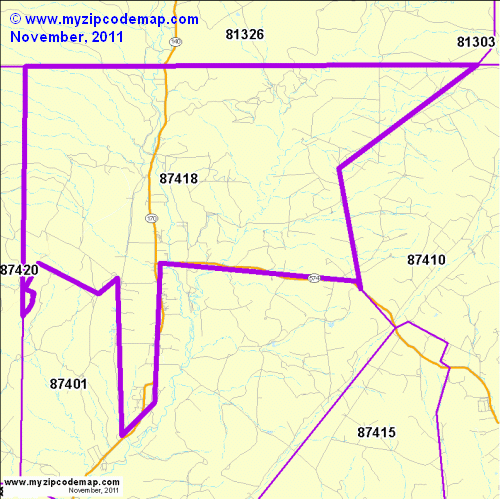 map of 87418