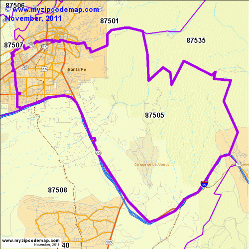 map of 87505