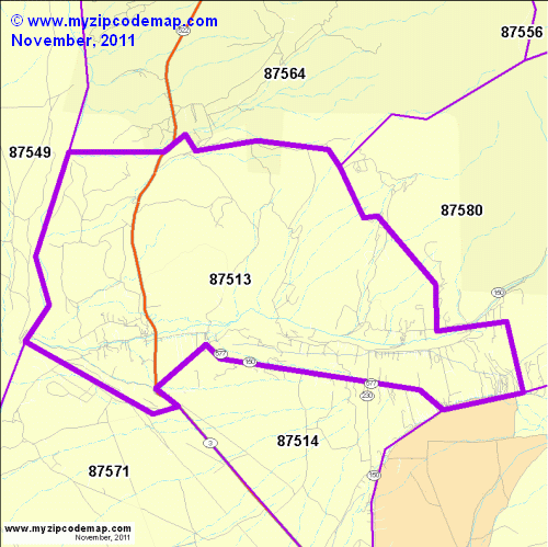 map of 87513