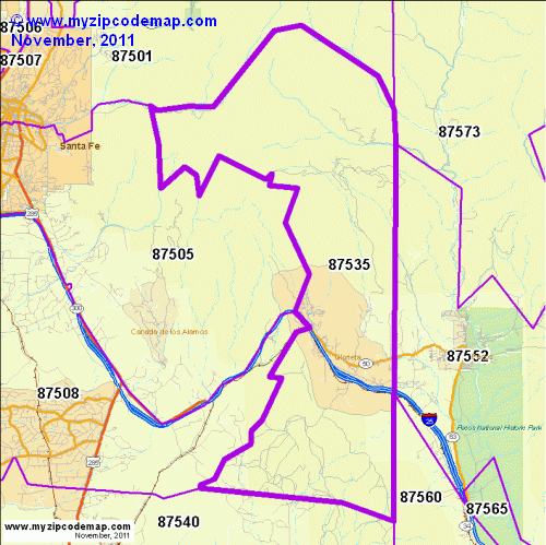 map of 87535