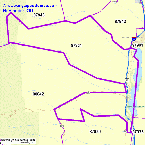 map of 87931
