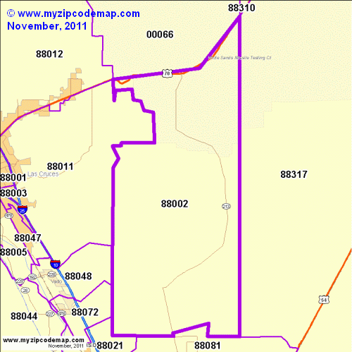 map of 88002