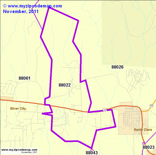 map of 88022