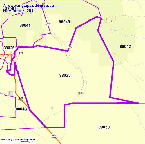 map of 88023