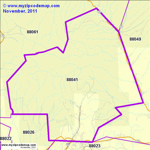 map of 88041