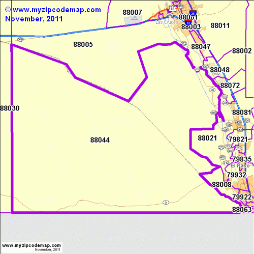 map of 88044