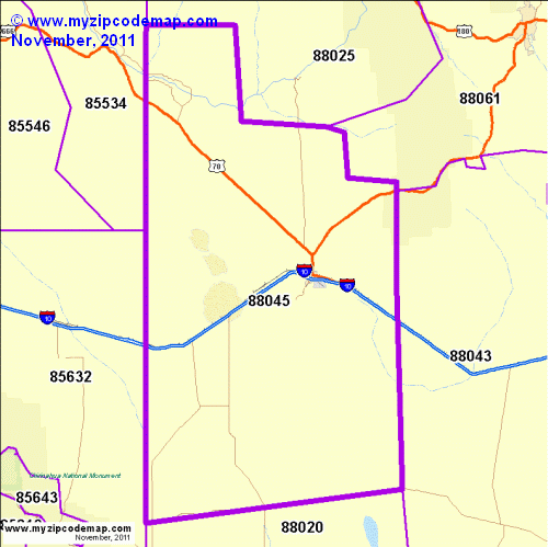 map of 88045