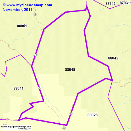 map of 88049