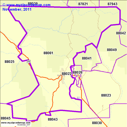 map of 88061