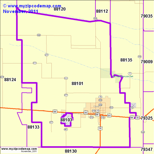 map of 88101
