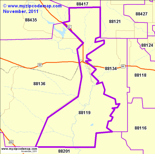 map of 88119