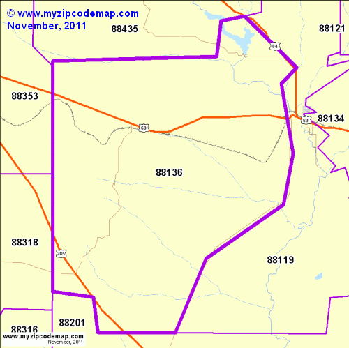 map of 88136