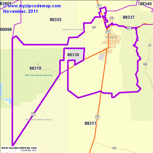 map of 88310