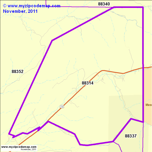 map of 88314