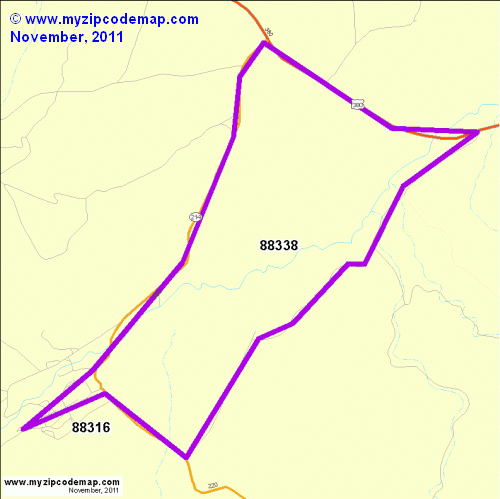 map of 88338