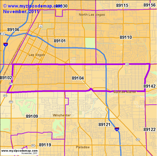 map of 89104