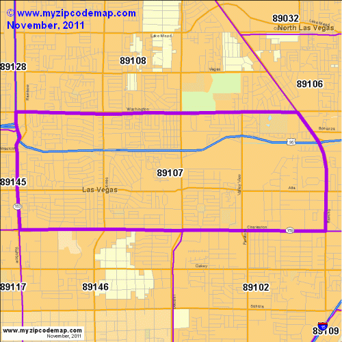 map of 89107