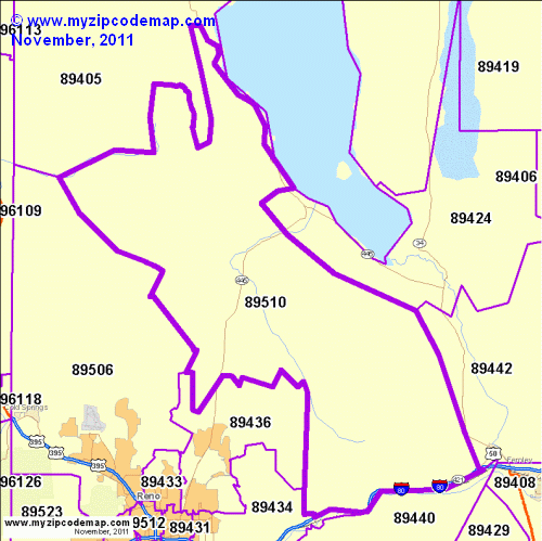 map of 89510