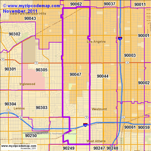 map of 90047