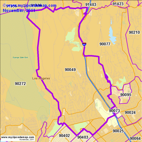 map of 90049