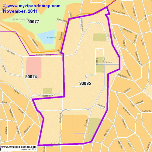 map of 90095