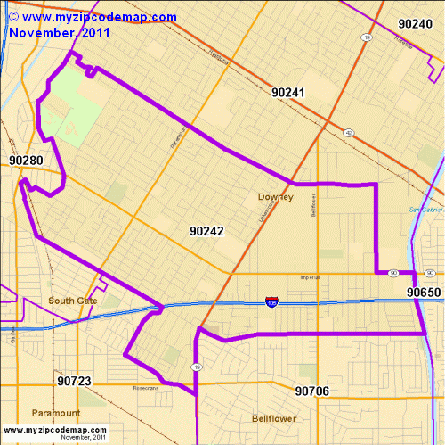 map of 90242