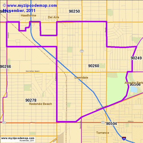map of 90260