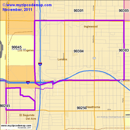 map of 90304