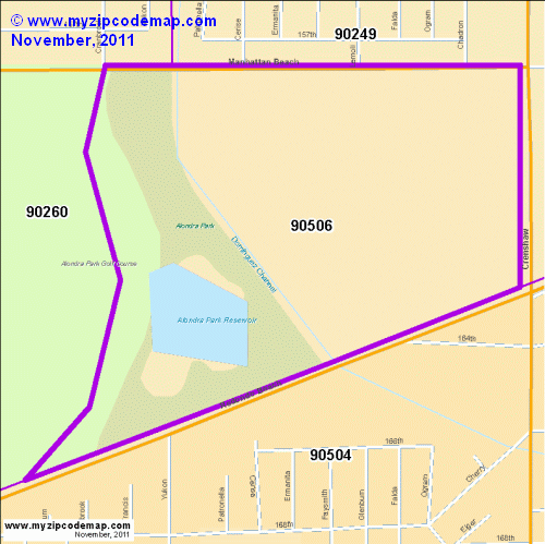 map of 90506