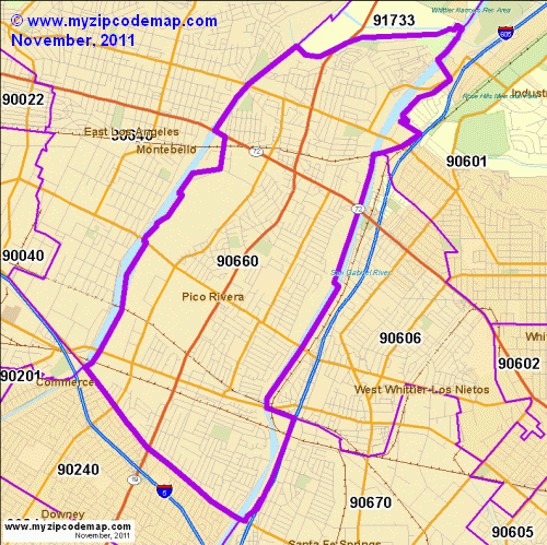 map of 90660