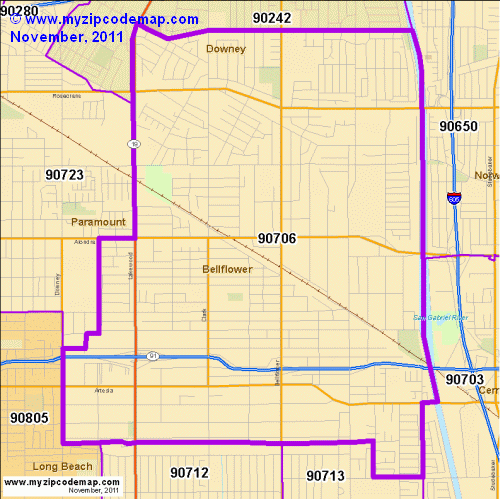 map of 90706