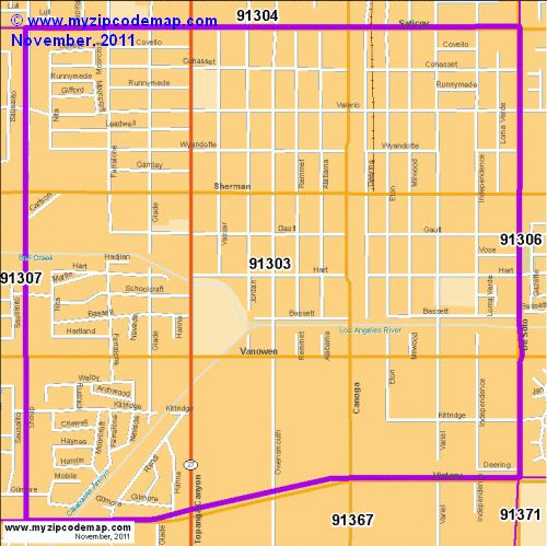 map of 91303