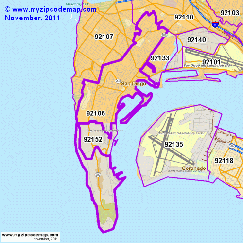 map of 92106