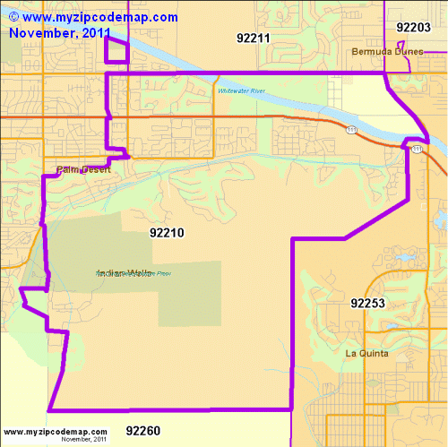 map of 92210