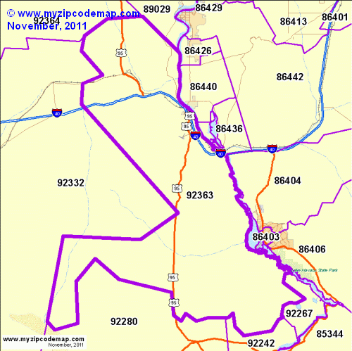 map of 92363