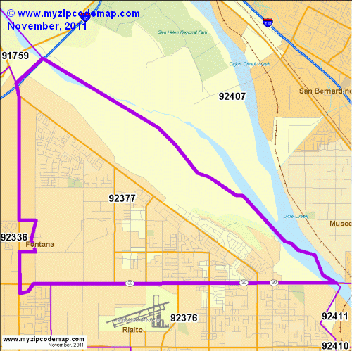 map of 92377