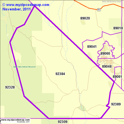 map of 92384