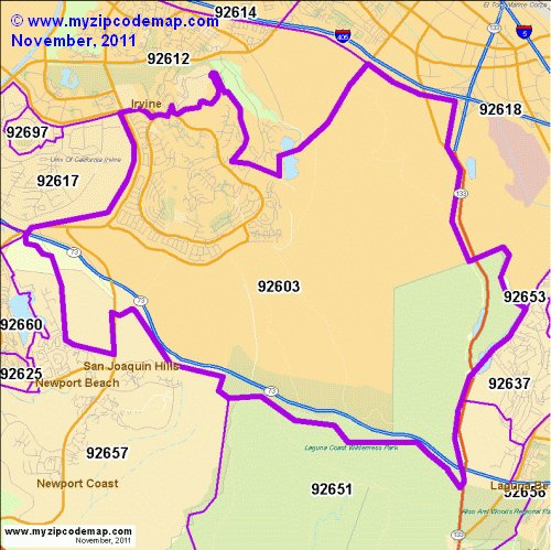 map of 92603